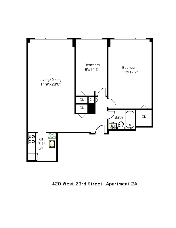 420 West 23rd Street, Residence 2A Eastpointe Residential